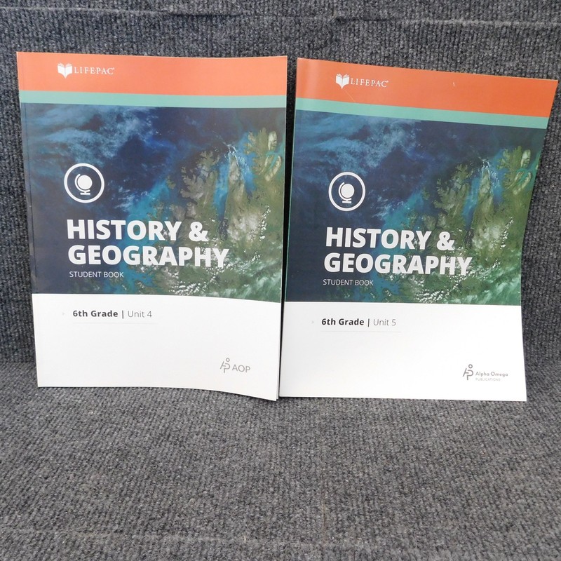 LifePac Grade 6 HISTORY GEOGRAPHY Teacher, Student 4 - 10 Homeschool Curriculum gallery