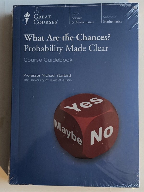 Great Courses What Are the Chances Probability Made Clear DVD & Guidebook Sealed