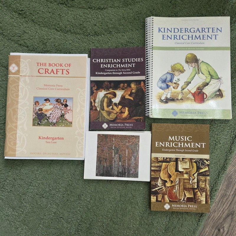 Memoria Press Kindergarten Curriculum Set LOT OF 25 BOOKS gallery
