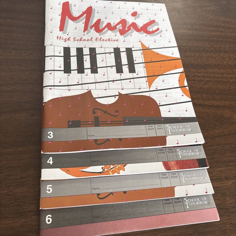 School of Tomorrow Ace Music PACEs 3-6 High School Elective Unused