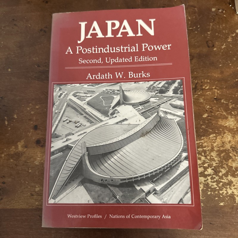 Japan A Postindustrial Power Burks 2nd Ed. Very Good No Marks Inside Ships Fast