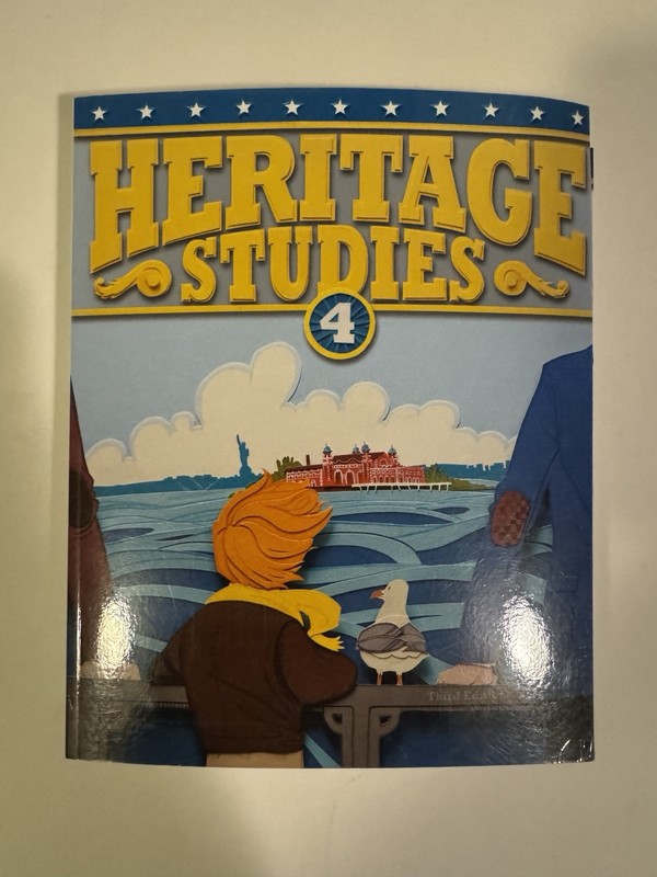 BJU Press Heritage Studies 4 Third Edition Students Textbook Paperback