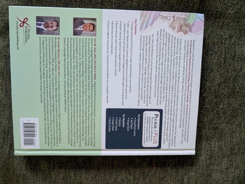 Anatomy & Physiology for Speech, Language, and Hearing - Hardcover - NEW gallery