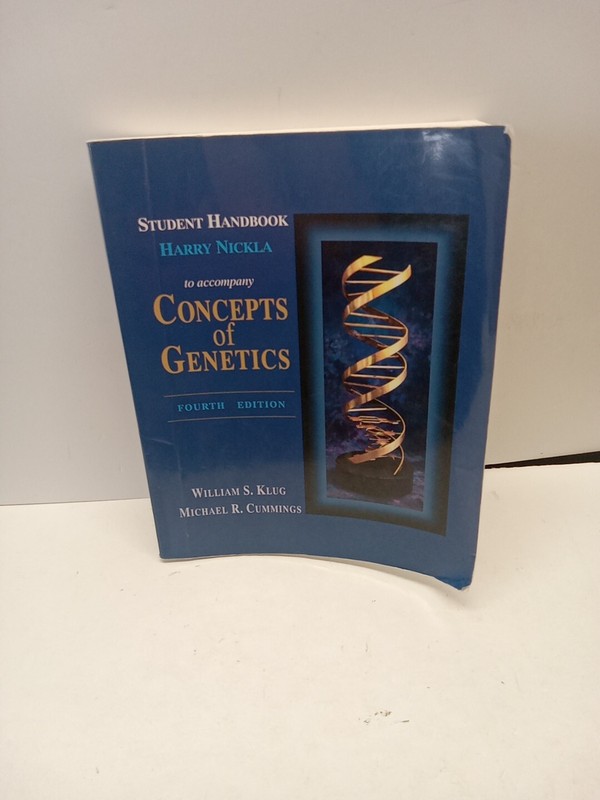 Student Handbook for Concepts of Genetics by Harry Nickla (PB, 1994)