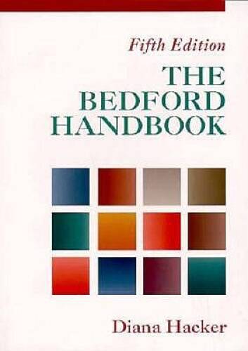 Bedford Handbook for Writers – Paperback By Hacker, Diana – GOOD
