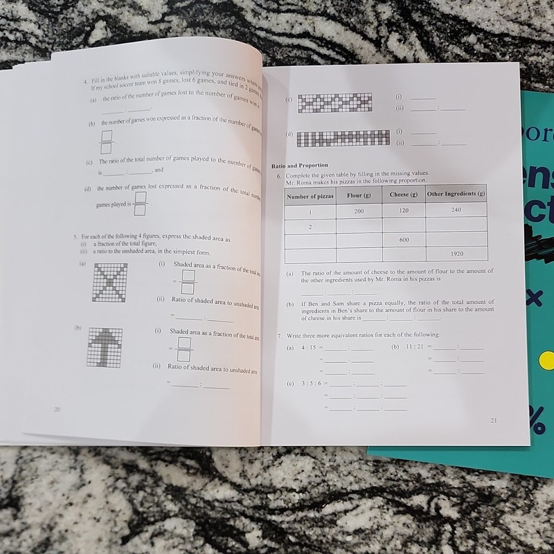 Singapore Math Intensive Practice 6A & 6B Workbook Paperback Elementary Math gallery