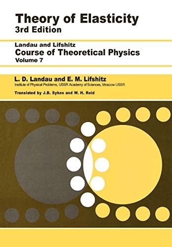 Theory of Elasticity: Volume 7 (Theor…, Landau, L. D.