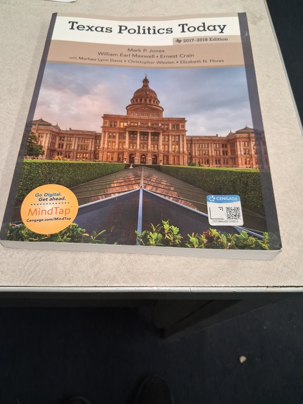 Texas Politics Today 2017-2018 Edition by Mark P. Jones: Used