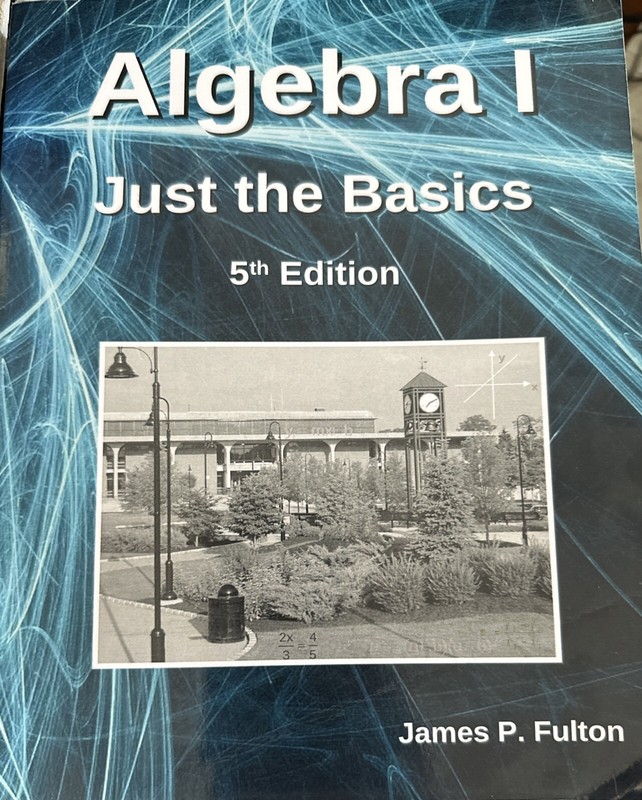 Algebra 1 Just The Basics 5 Edition James P Fulton Paperback