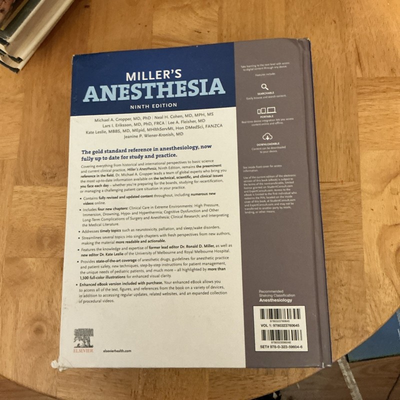 Millers Anesthesia by Michael A. Gropper, Lars I. Eriksson, Ronald D. Miller,... gallery