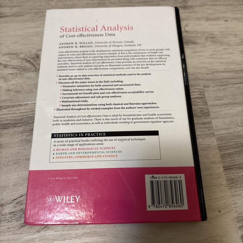 STATISTICAL ANALYSIS OF COST-EFFECTIVENESS DATA By Andrew R. Willan&Andrew (499) gallery