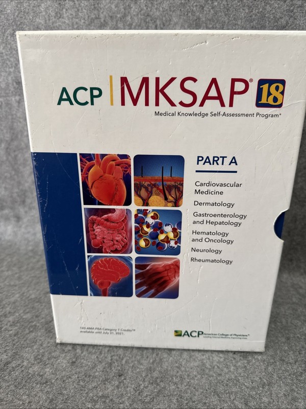 ACP MKSAP 18 Part A from American College of Physicians 2018 6 TPB Book Box Set gallery