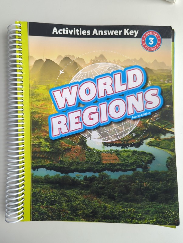 BJU Press: WORLD REGIONS Heritage Studies Grade 3 Answer Key