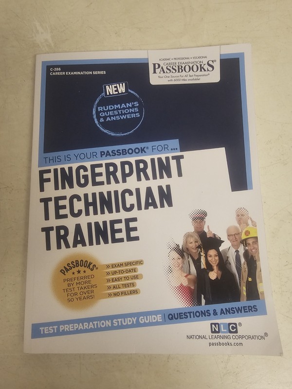 Career Examination: Fingerprint Technician Trainee: Passbooks Study Guide