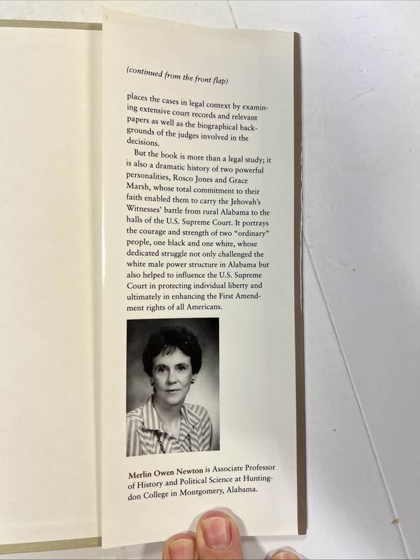 Armed with the Constitution. Jehovah's Witnesses in Alabama . Hardback gallery