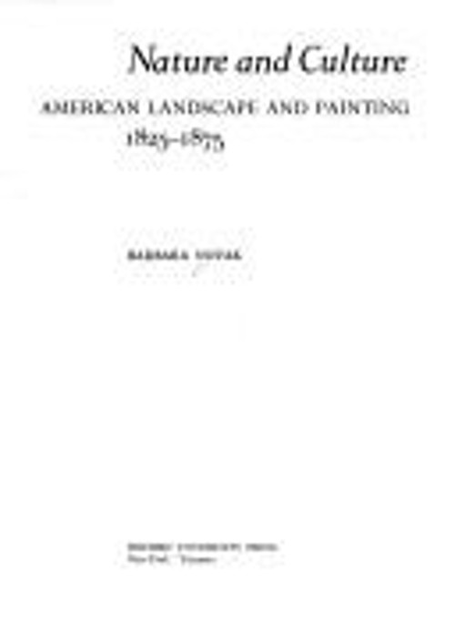 Nature and Culture : American Landscape and Painting, 1825-1875 B