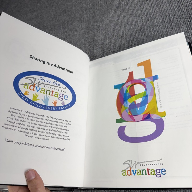 Math I & II Dan Moore Janet D Sweet Southwestern Advantage 2 Vol HC Black Set gallery