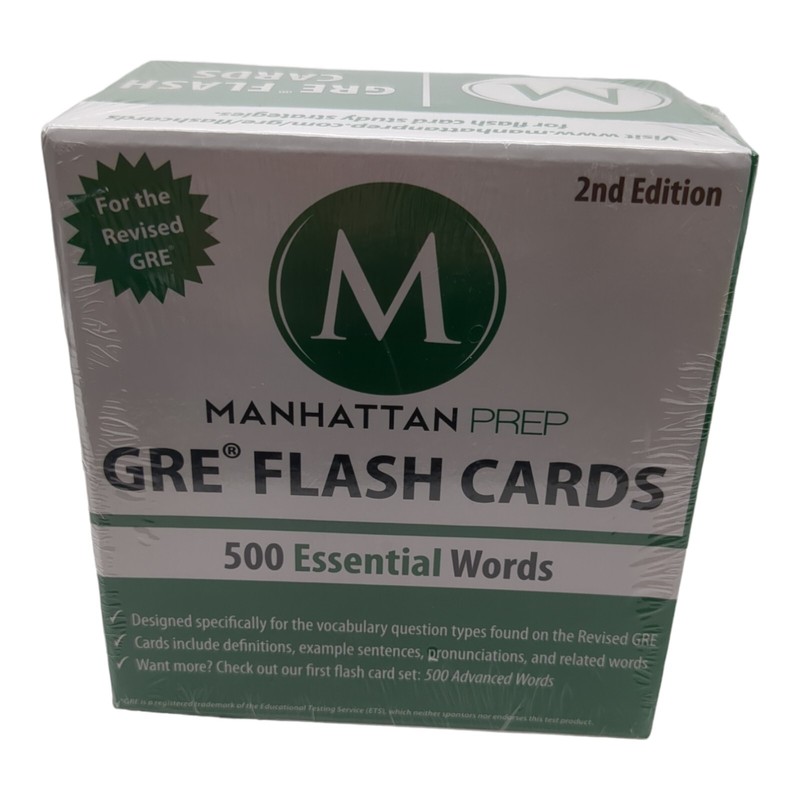 New Manhattan Prep 2nd Edition GRE Vocabulary Flash Cards 500 Essential Words