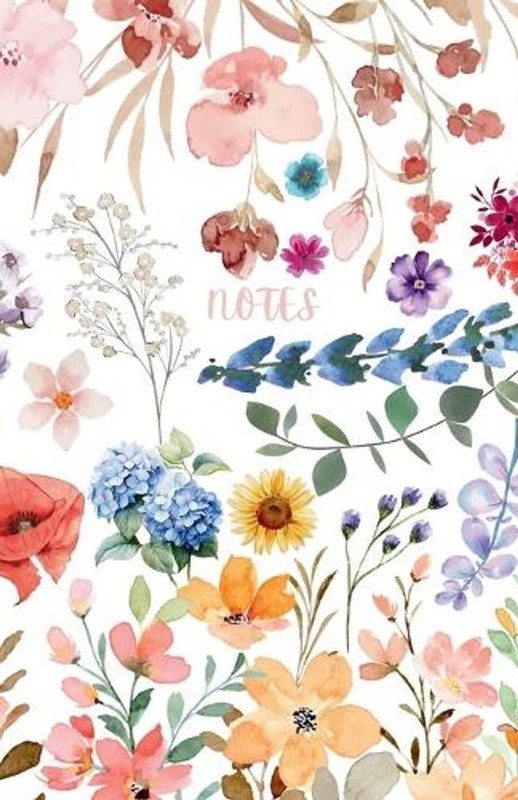 Colourful Floral Notebook: Watercolour Flower Journal Diary Sketchbook by Rf Fra