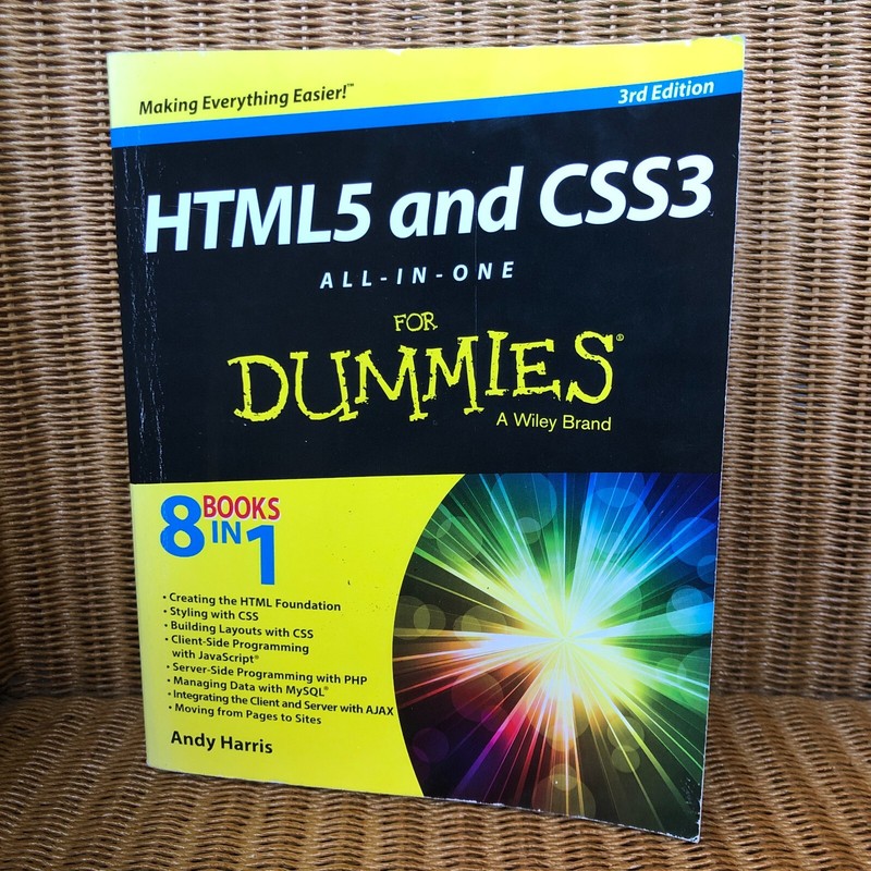 HTML5 and CSS3 All-in-One For Dummies 3rd Edition Like New