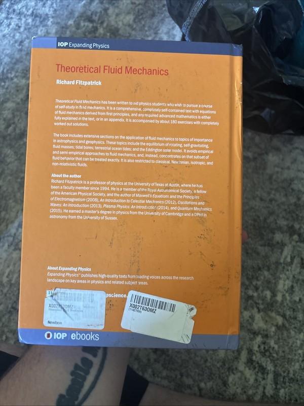 Theoretical Fluid Mechanics by Richard Fitzpatrick (2018, Hardcover) gallery