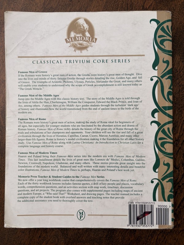 Famous Men of Greece, Greek History And Teacher Guide, Memoria Press gallery