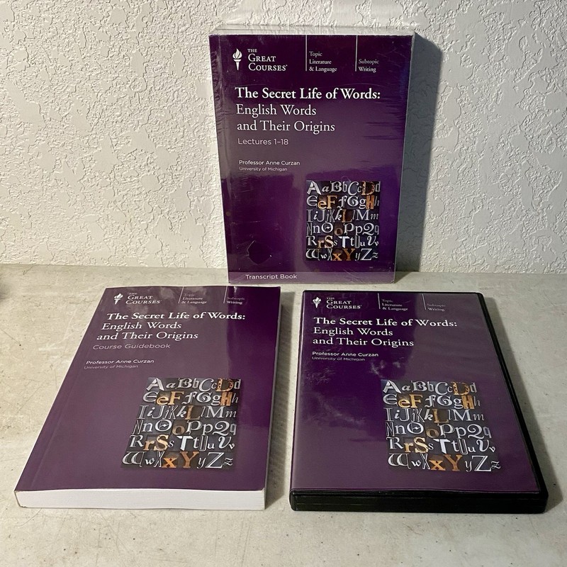 The Secret Life of Words: English Words and Their Origins Lectures 1-36 Book DVD