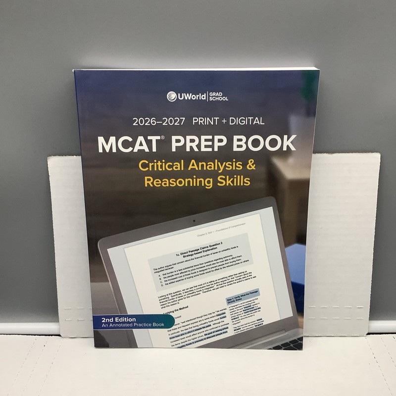 UWorld (GRAD SCHOOL) – MCAT Prep Book – 2nd Edition 2026-2027 – Paperback – GOOD