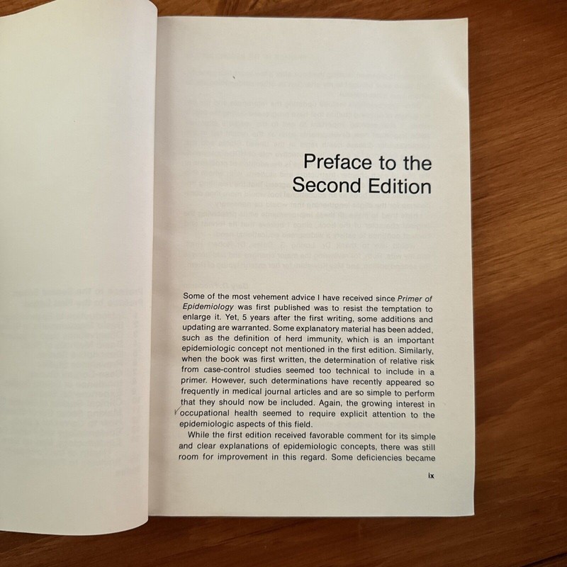 Primer of Epidemiology - Gary D Friedman - 1980 2nd Ed First Print VTG Trade PB gallery