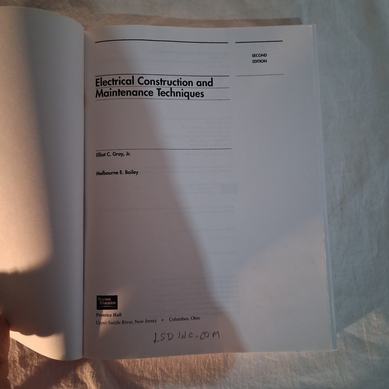 Electrical Construction and Maintenance Techniques Second Edition gallery