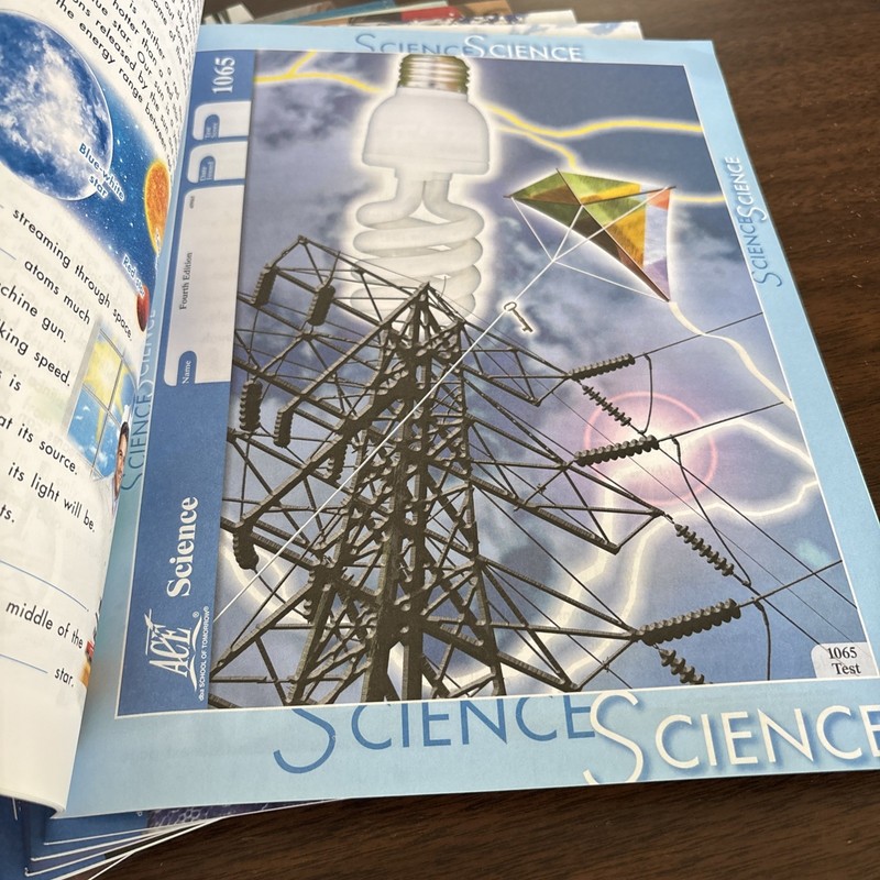 School of Tomorrow Ace Science PACEs 1065-1072 4th Edition Unused Lot gallery