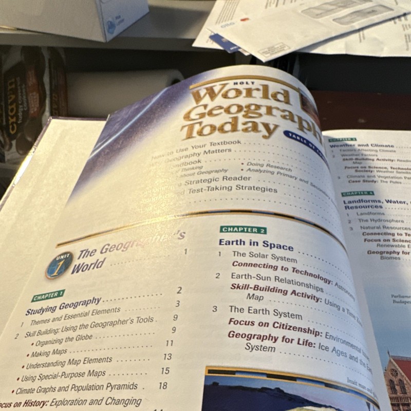 Holt Rinehart Winston World Geography Today Hardcover Textbook Rubenstein 2003 gallery