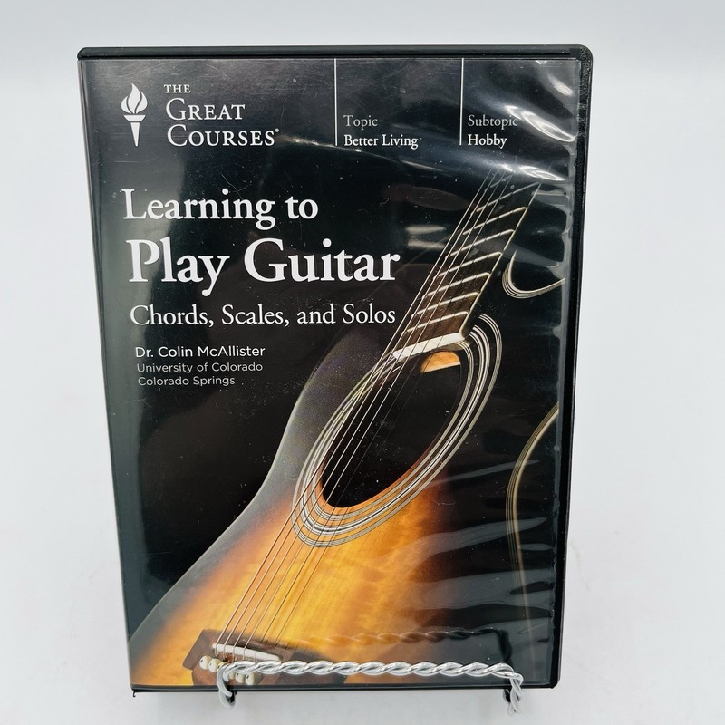 Great Courses Learning to Play Guitar, Chords Scales and Solo 4-DVD Set, NO BOOK