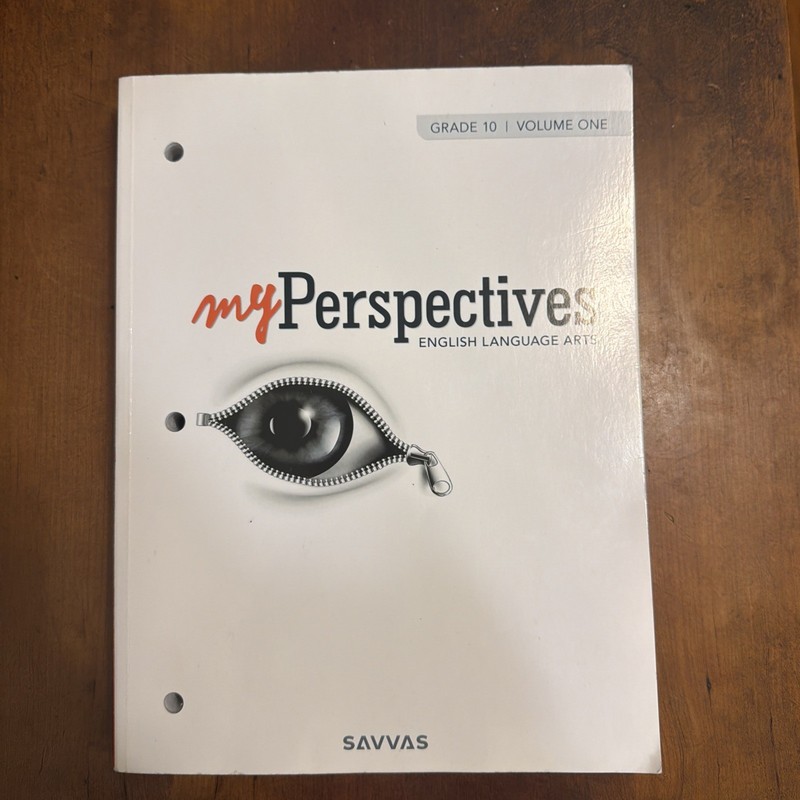 Myperspectives English Language Arts Grade 10 Volume 1