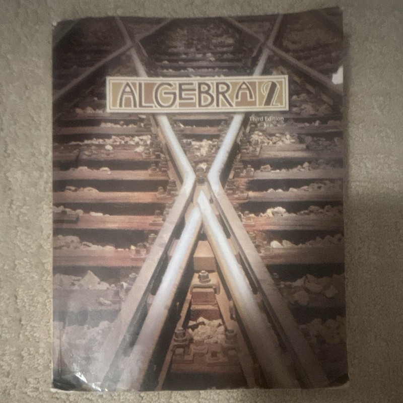 Algebra 2 Third Edition Textbook Book Mathematics Algebra Subject Area