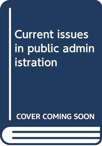 Current Issues in Public Administration