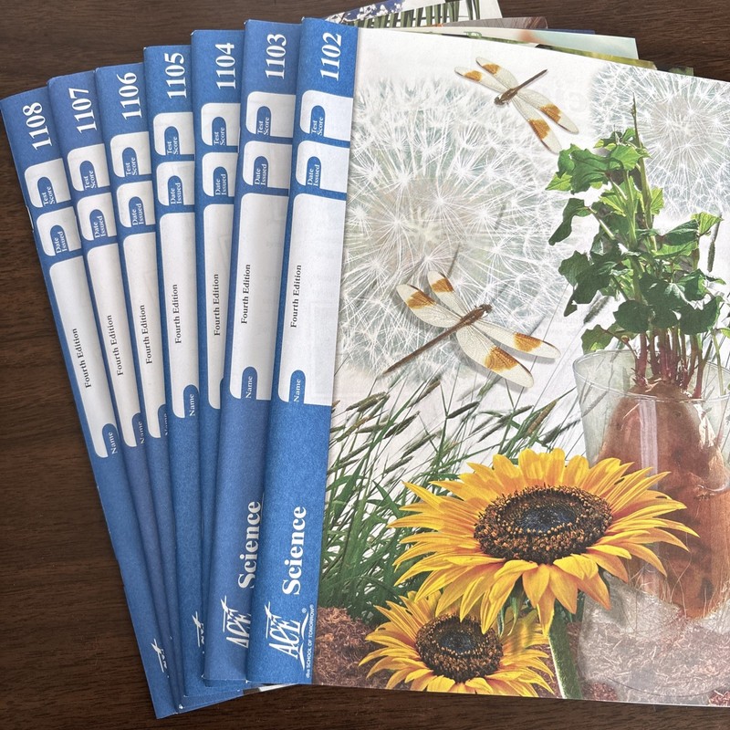 School of Tomorrow Ace Science PACEs Lot Of 7 Unused Fourth Edition