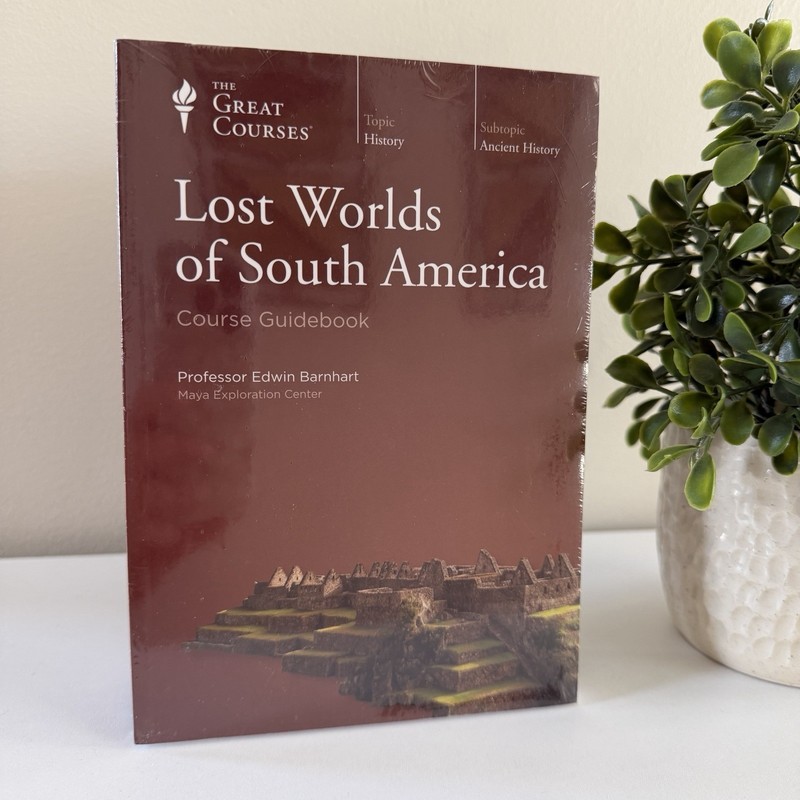 The Great Courses “Lost Worlds of South America” 4 DVD Set + Guidebook – NEW