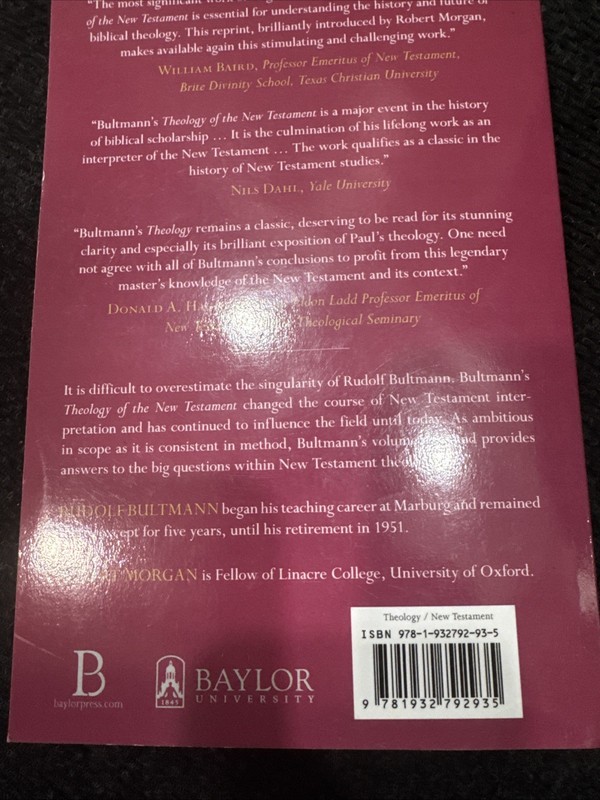 Theology of the New Testament by Rudolf Bultmann (2007, Perfect) gallery