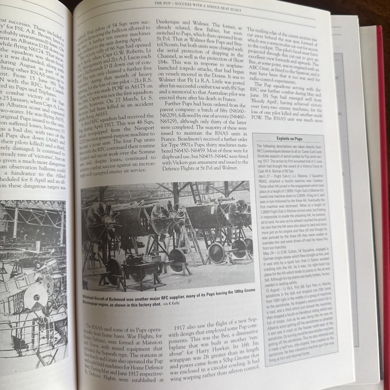 Sopwith Aircraft Mick Davis World War 1 WWI Aviation 1999 Hardcover DJ gallery