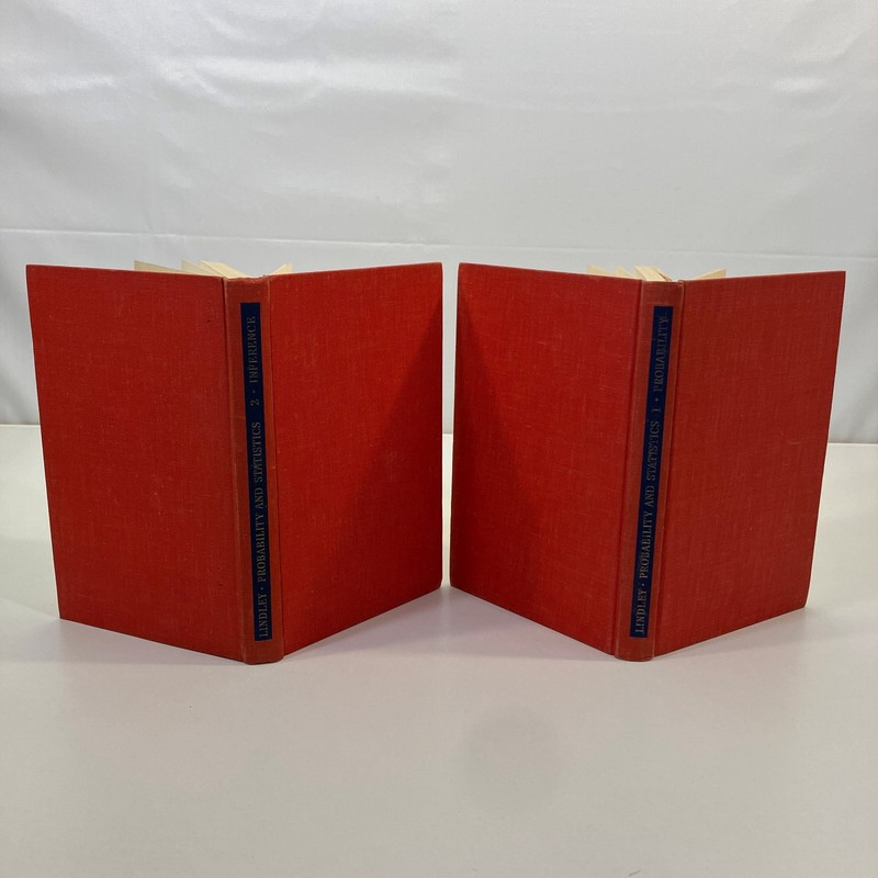 Introduction to Probability and Statistics Volumes I & II D V Lindley HC Set