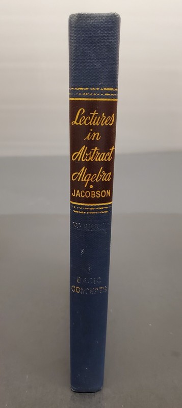 Lectures in Abstract Algebra Volume 1 Jacobson HC 1951 Linear Algebra gallery