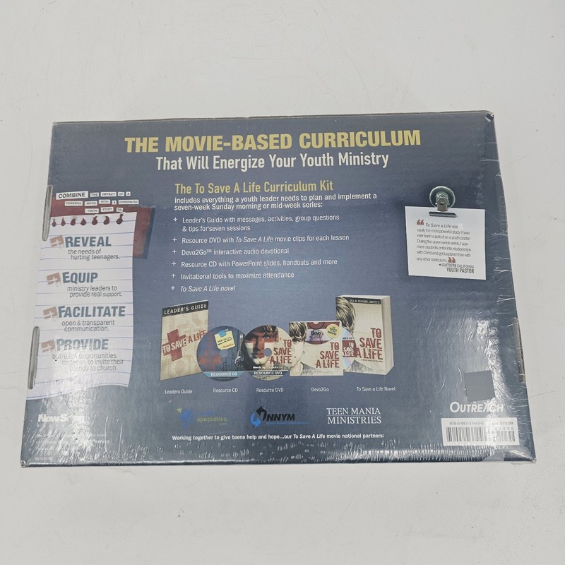 Youth Curriculum To Save A Life Kit Movie Based NEW SEALED Youth Ministry Kit gallery