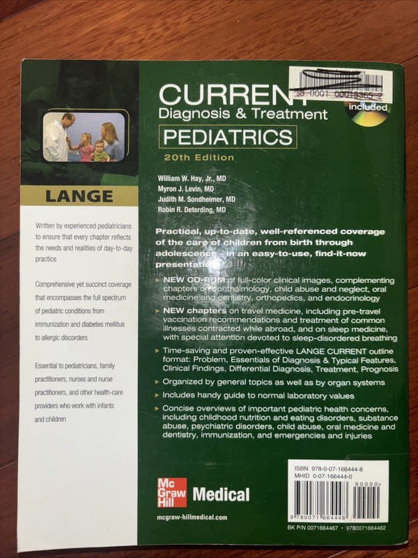 Lange Current Ser.: CURRENT Diagnosis and Treatment Pediatrics, Twentieth... gallery
