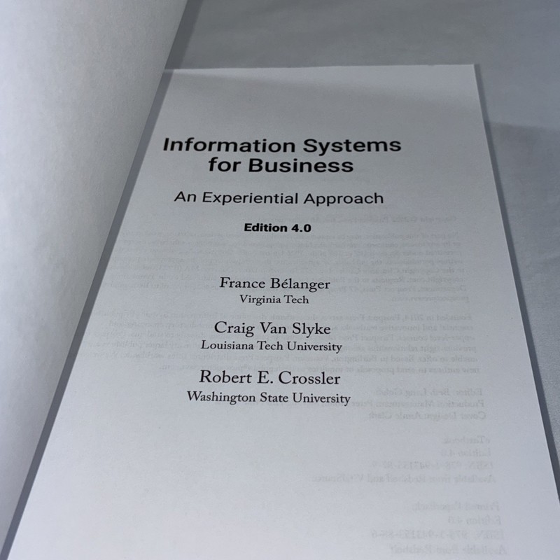 Information Systems for Business An Experiential Approach 4.0 Ed - Paperback gallery
