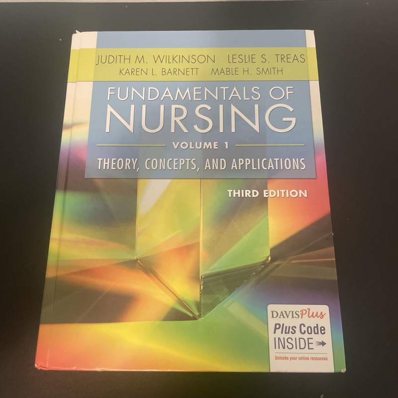 Fundamentals of Nursing Volume 1 Theory Concepts Applications Third Edition 3rd