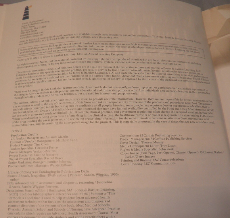 Advanced Health Assessment and Diagnostic Reasoning-Like New-HC-Free Shipping gallery