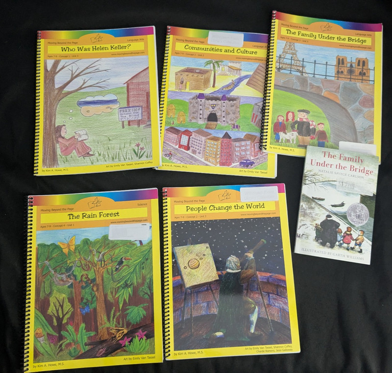 Moving Beyond the Page Age 7-9 Unused Lot 5 Language Soc Stud Science + lit book