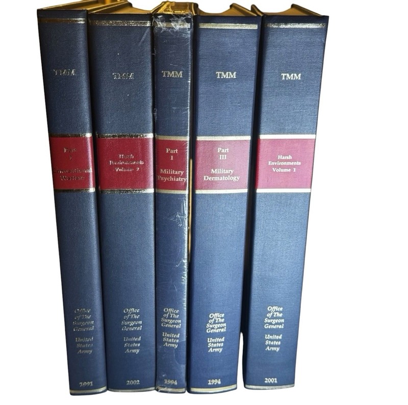 Textbooks of Military Medicine Lot (5) US Army Surgeon Ge – TMM Series History