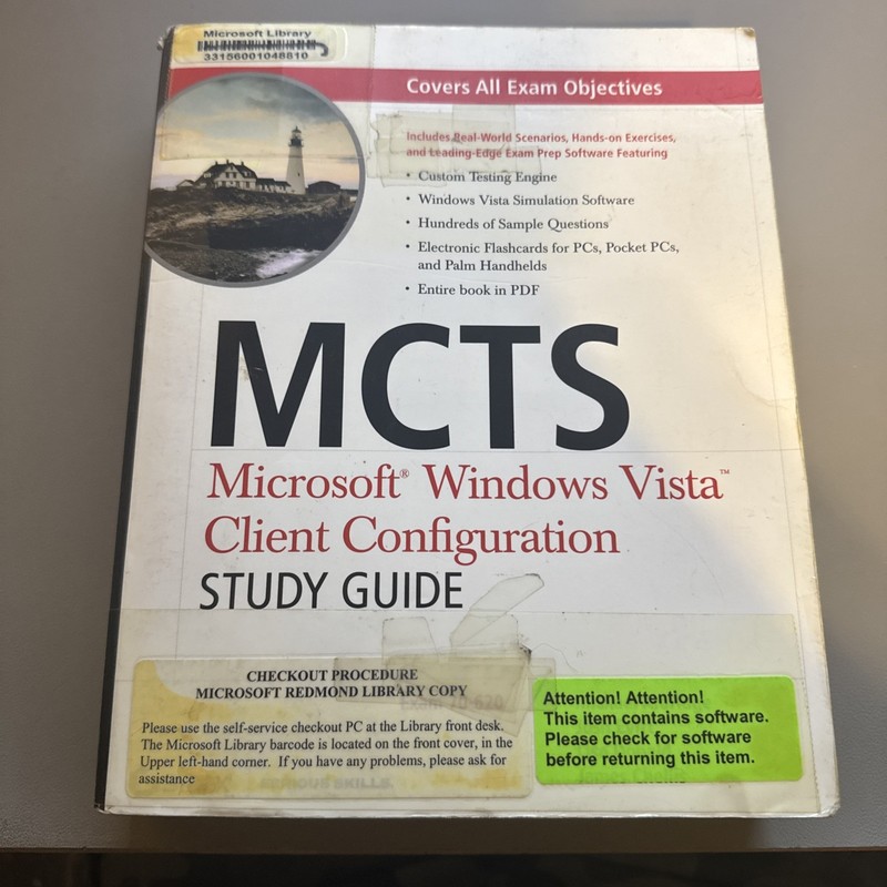 MCTS : Microsoft Windows Vista Client Configuration – Exam 70-620 with Disc